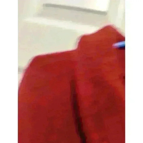 Sarah Spencer Burgundy 100% Wool Zip‎ Up Jacket Size Women’s Medium - Picture 8 of 9